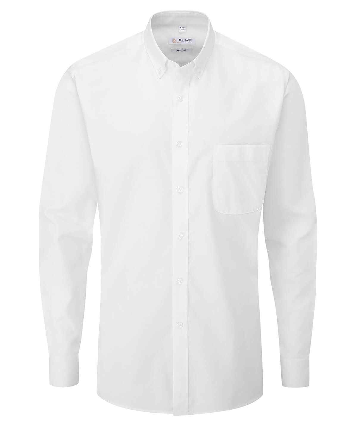 Men's Bray Slim Fit Long Sleeve Shirt White