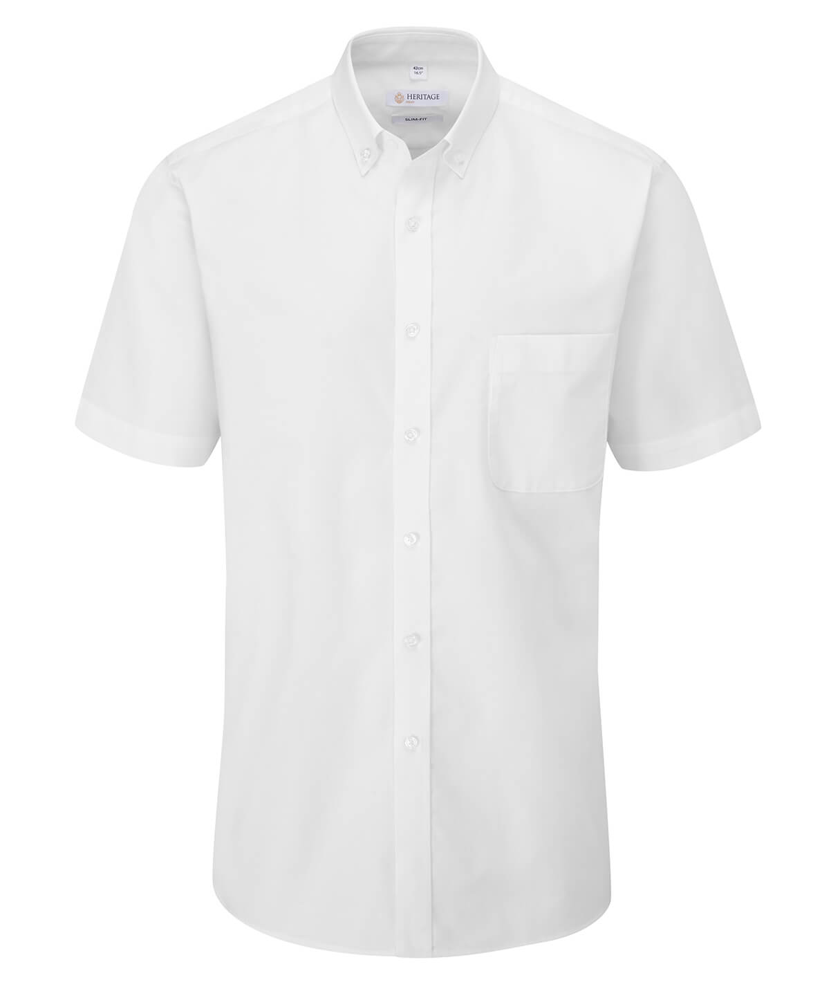 Men's Bray Slim Fit Short Sleeve Shirt White
