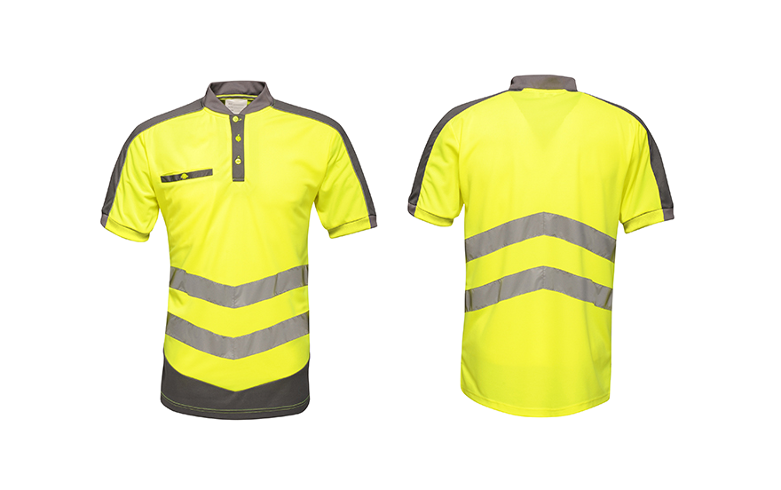 Men's Tactical Polo Shirt HV Yellow/Grey
