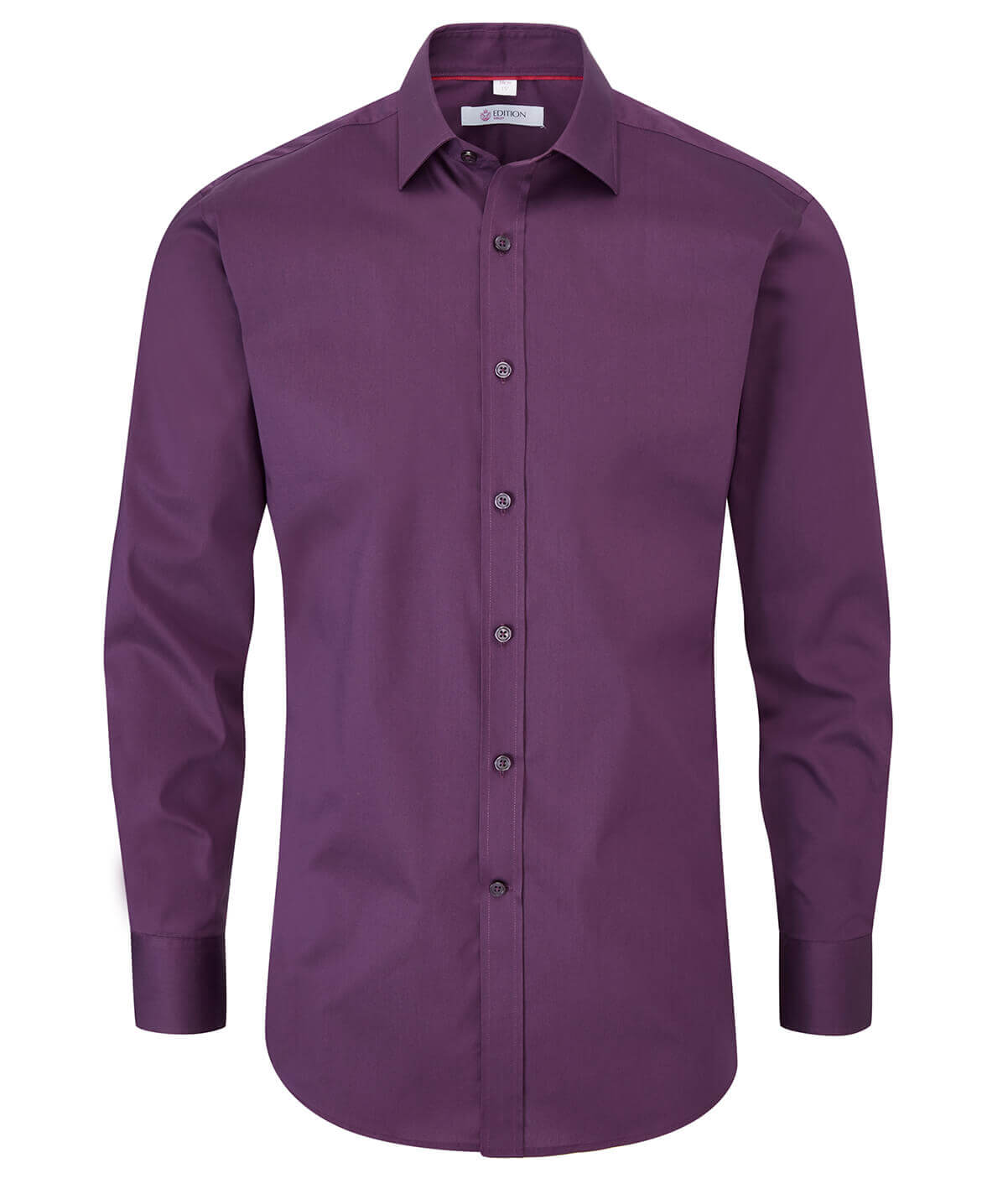 Men's Tramore Stretch Long Sleeve Shirt Aubergine