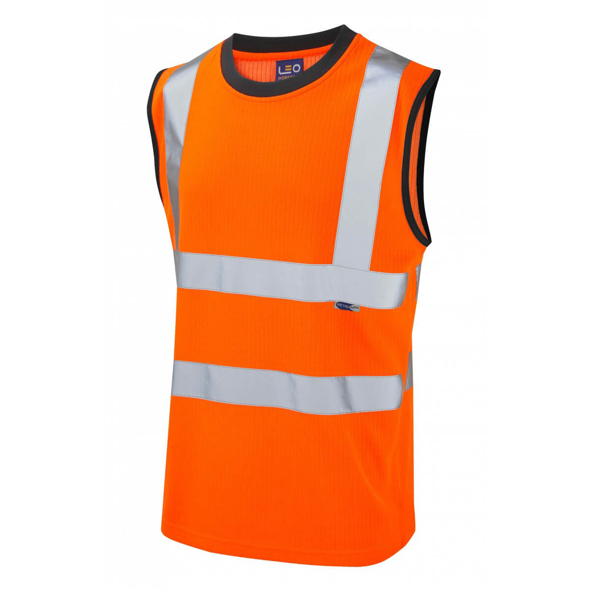 Ashford ISO 20471 Class 2 Comfort EcoViz Sleeveless T-Shirt Orange