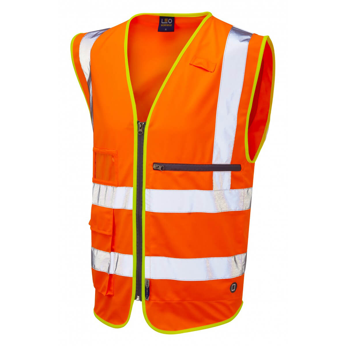 Foreland ISO 20471 Cl 2 Superior Waistcoat with Tablet Pocket Orange